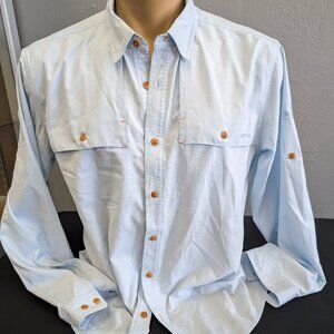 Orvis Shirt Active Fit Performance Fishing Button Up Outdoors Men's Large